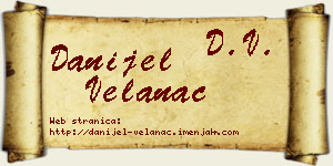 Danijel Velanac vizit kartica